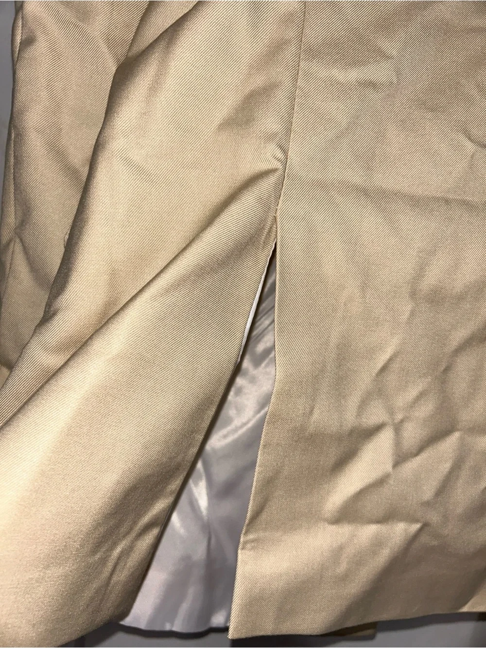 Men's Double-Breasted Cream Suit with Gold Buttons